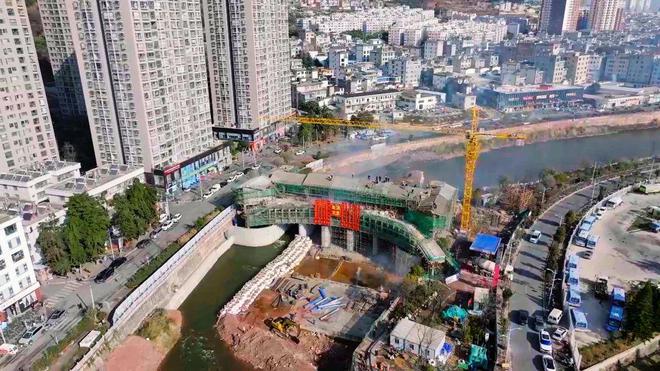 大理市西洱河节制闸新闸封顶(图4)