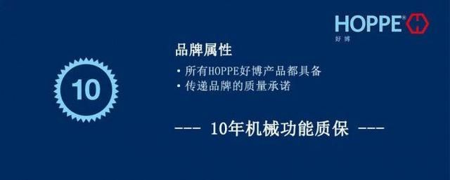 五金配件十大品牌HOPPE好博以品质铸就信赖坚守十年之约