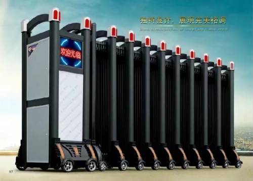 电动门伸缩门厂家金盛电动门价格工厂工地学校小区安装-搜了网