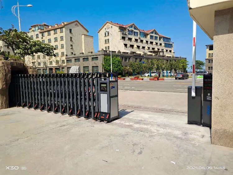 聊城茌平县工厂电动大门电动伸缩门厂家(图1)