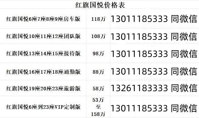 红旗国悦(7座)卫生间版价格红旗国悦最新商务车(图3)