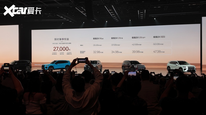 极氪8X上市限时权益售价3298-4738万(图1)